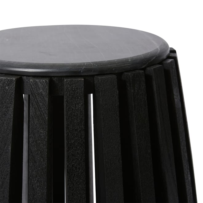 Azuka Side Table - 35 x 35 x 50cm color Black/Black