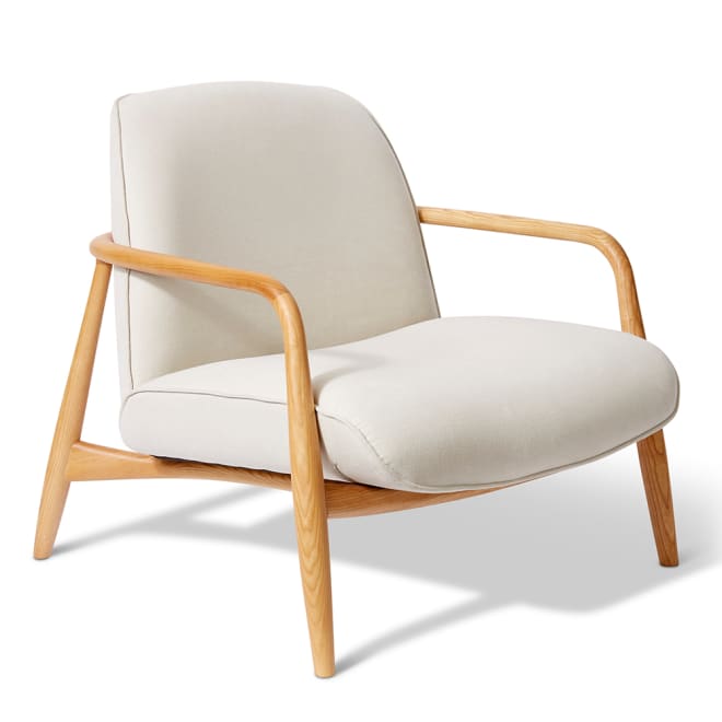 Elio Chair - 81 x 86 x 77cm color Cream/Natural
