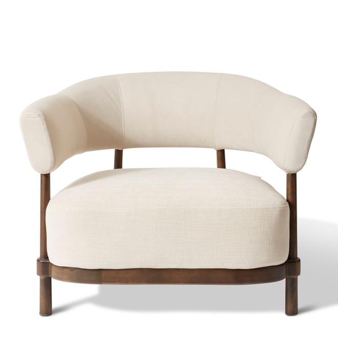 Leon Chair - 90 x 75 x 71cm color Sand/Brown