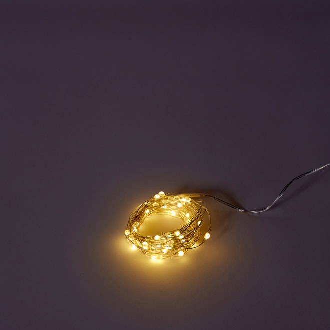 Luminous Bright String Light (Outdoor Battery) - 6m color Silver