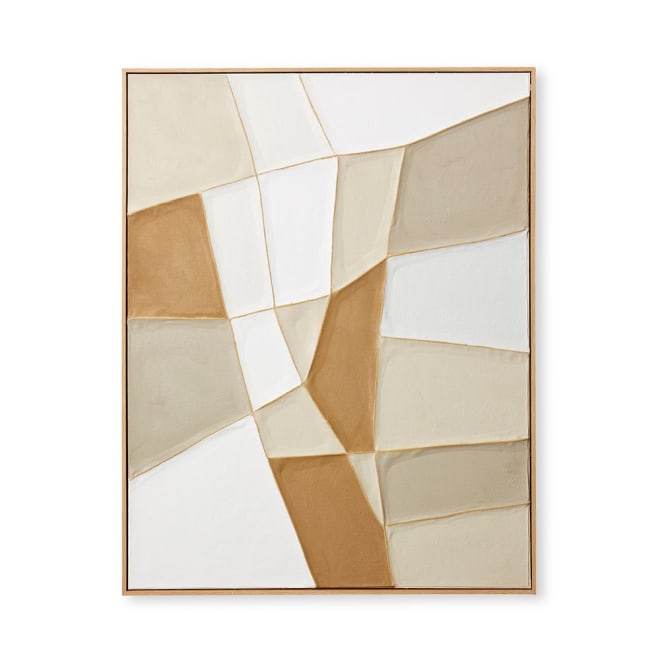 Rendani Hand Painted Wall Art - 110 x 5 x 140cm color Multi