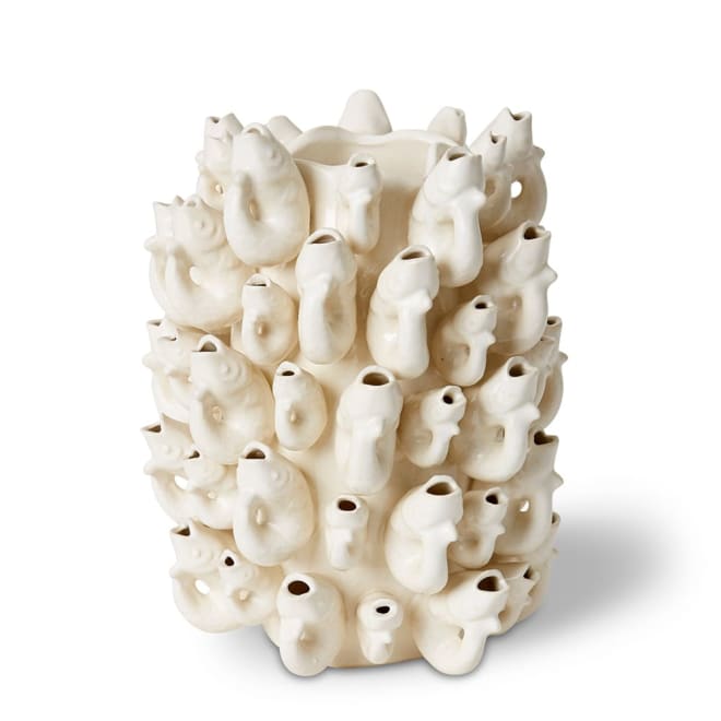 Akeno (DS) Vase White - 25 x 25 x 32cm color White