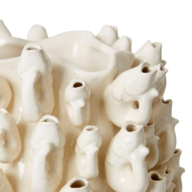 Akeno (DS) Vase White - 37 x 36 x 47cm color White