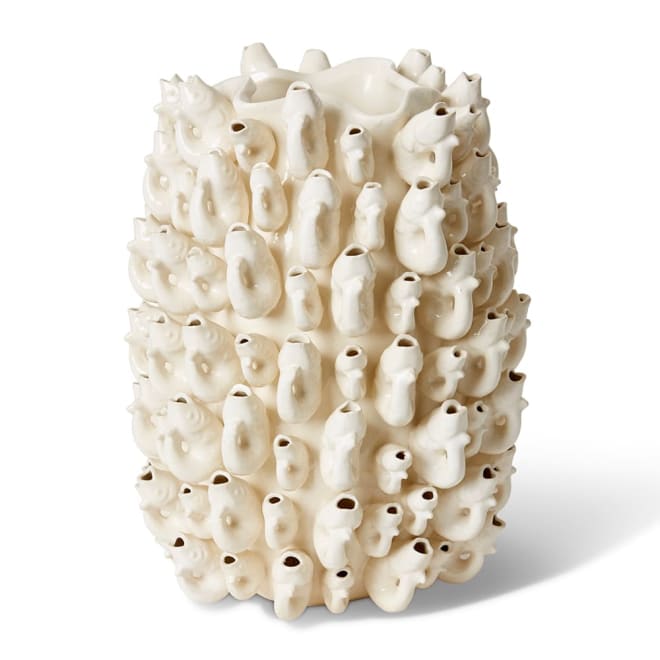 Akeno (DS) Vase White - 37 x 36 x 47cm color White