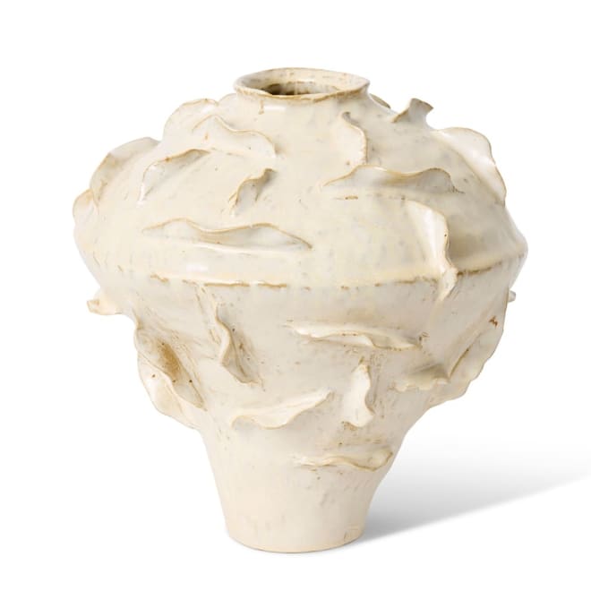 Emilio (DS) Vase Ivory - 27 x 27 x 28cm color Ivory