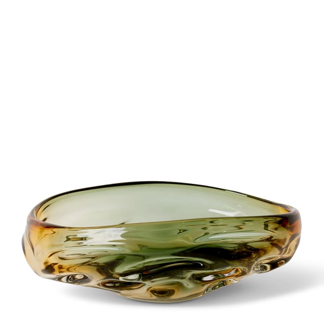 Josiah Bowl Amber/Black - 34 x 27 x 13 cm color Amber/Black