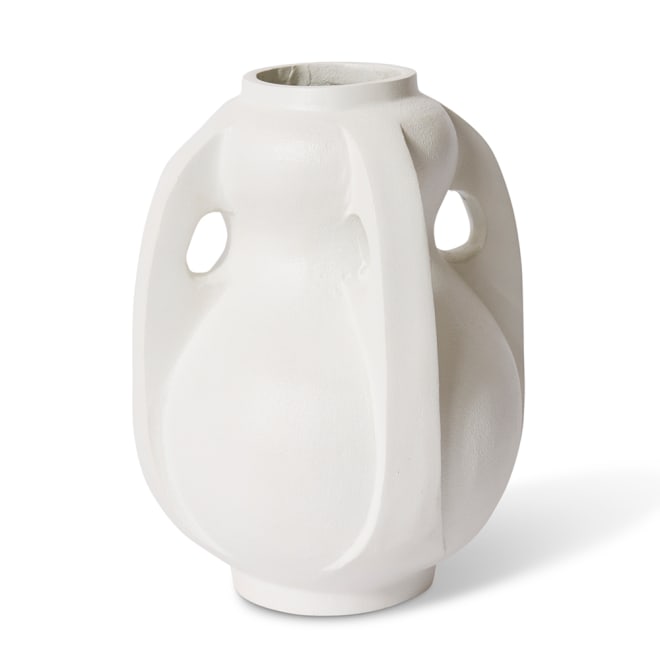 Rhodes Vase - 20 x 20 x 27cm color White