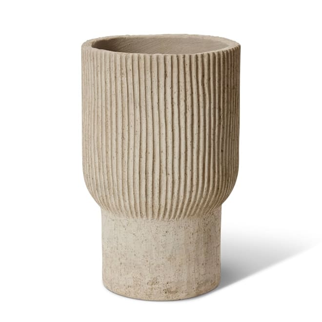 Fezeka Tall Fibrestone Planter Natural - 31 x 31 x 48cm color Natural