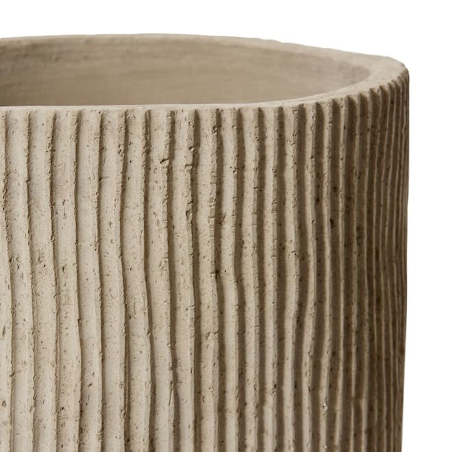 Fezeka Tall Fibrestone Planter Natural - 34 x 34 x 58cm color Natural