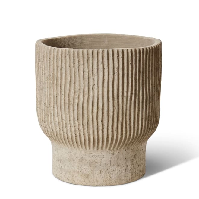 Fezeka Fibrestone Planter Natural - 33 x 33 x 36cm color Natural
