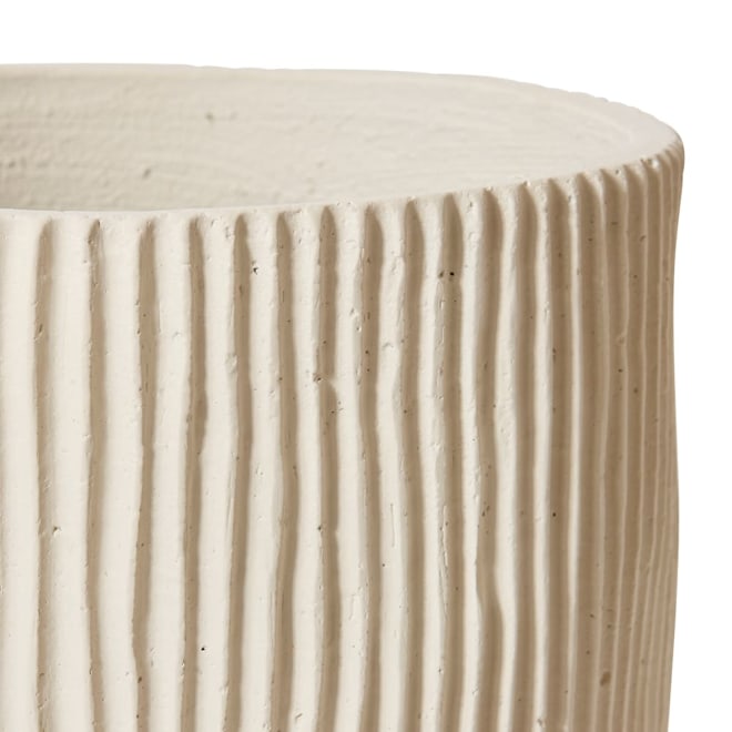 Fezeka Fibrestone Planter White - 33 x 33 x 36cm color White