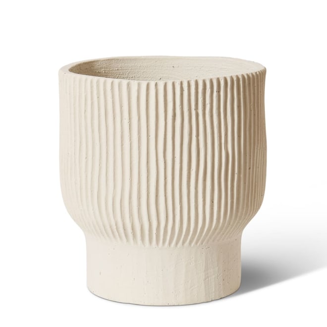 Fezeka Fibrestone Planter White - 33 x 33 x 36cm color White