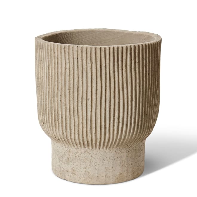 Fezeka Fibrestone Planter Natural - 39 x 39 x 42cm color Natural