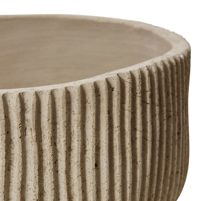 Fezeka Bowl Fibrestone Planter Natural - 43 x 43 x 26cm color Natural