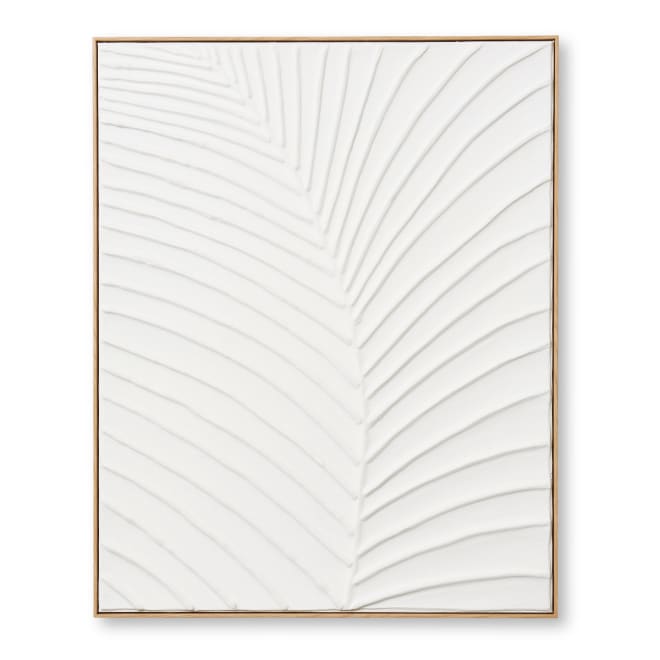 Brooklyn Palm 3D Hand Painted Wall Art - 80 x 5 x 100cm 