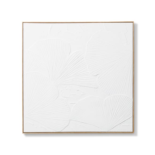Ginko Hand Painted Wall Art - 100 x 5 x 100 cm 