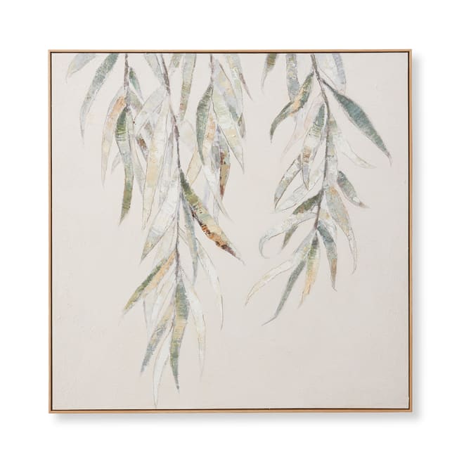 Willow Hand Painted Wall Art - 100 x 5 x 100cm 