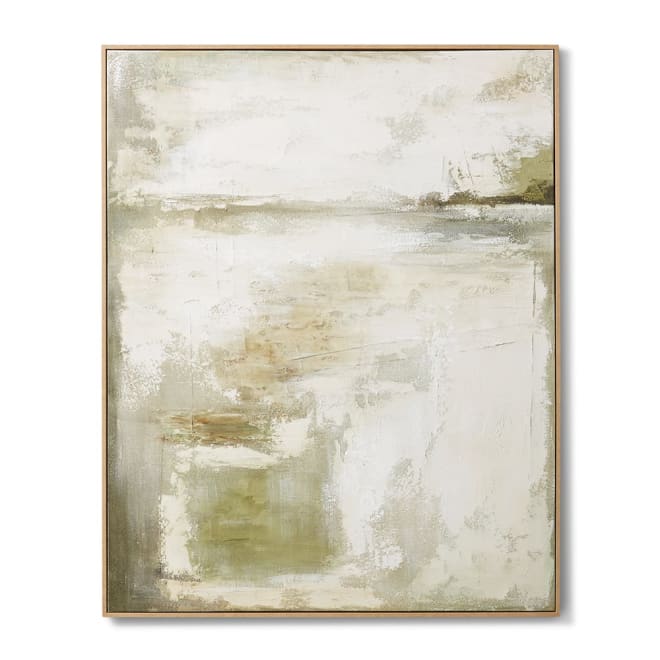 Andile (DS) Hand Painted Wall Mixed - 120 x 5 x 150cm color Grey