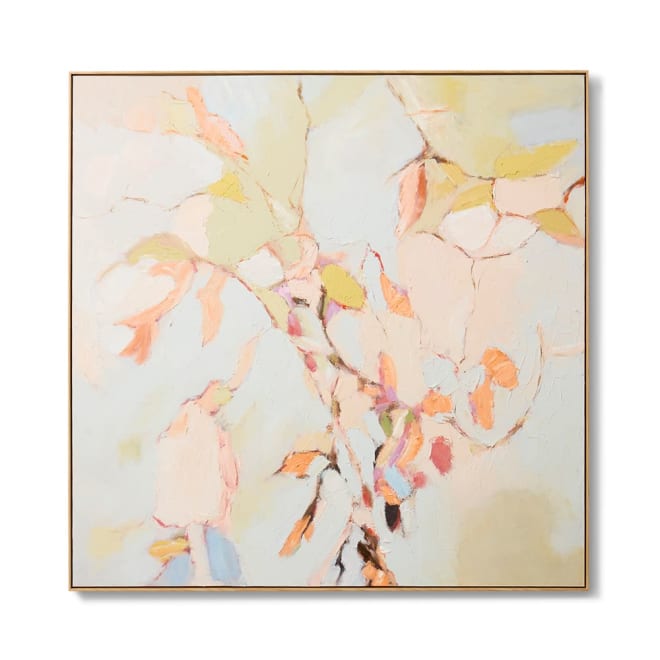 Chelsea (DS) Hand Painted Wall Multi - 120 x 5 x 120cm color Pink