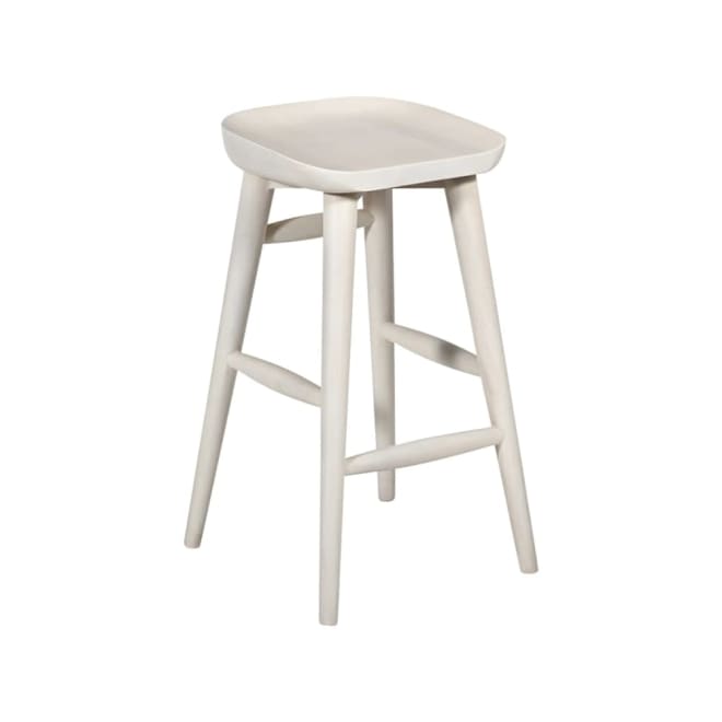 Ace Counter Stool Mango Wood White color White