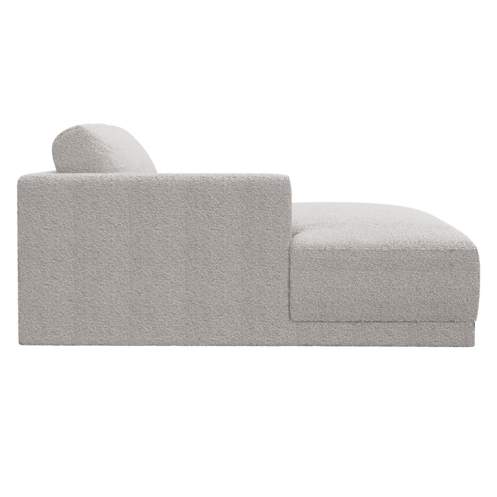 Haven Boucle Pumice Left Arm Facing Chaise Module color Boucle Pumice