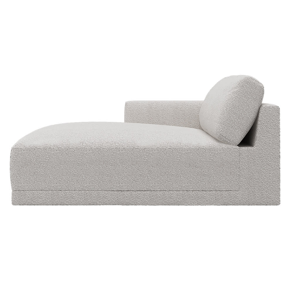 Haven Boucle Pumice Left Arm Facing Chaise Module color Boucle Pumice
