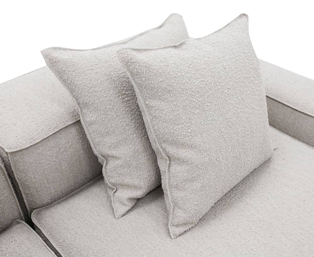 Riley Boucle Pumice Modular Sofa - 3 Seater color Boucle Pumice