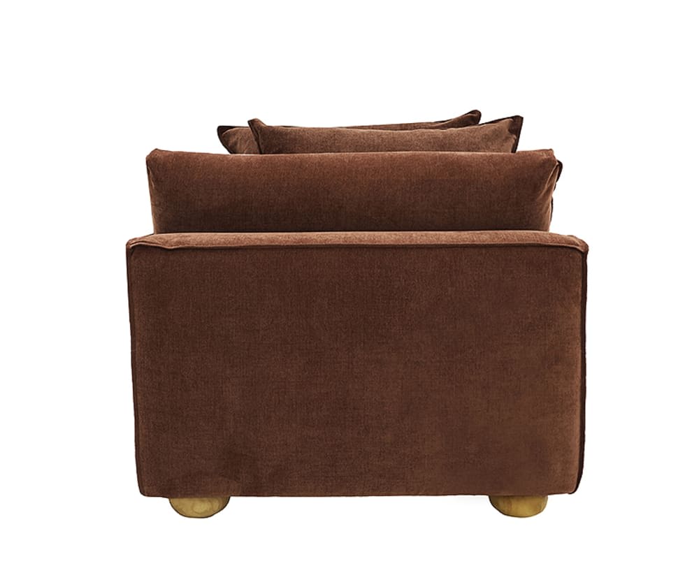 Tully Muse Rust Armless Sofa Chair Module color Muse Rust