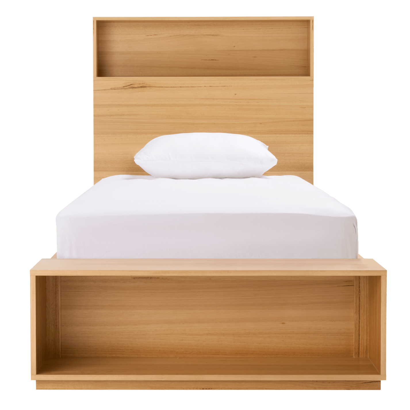 Zappy Storage Bed with Long Under Storage Drawer color Natural