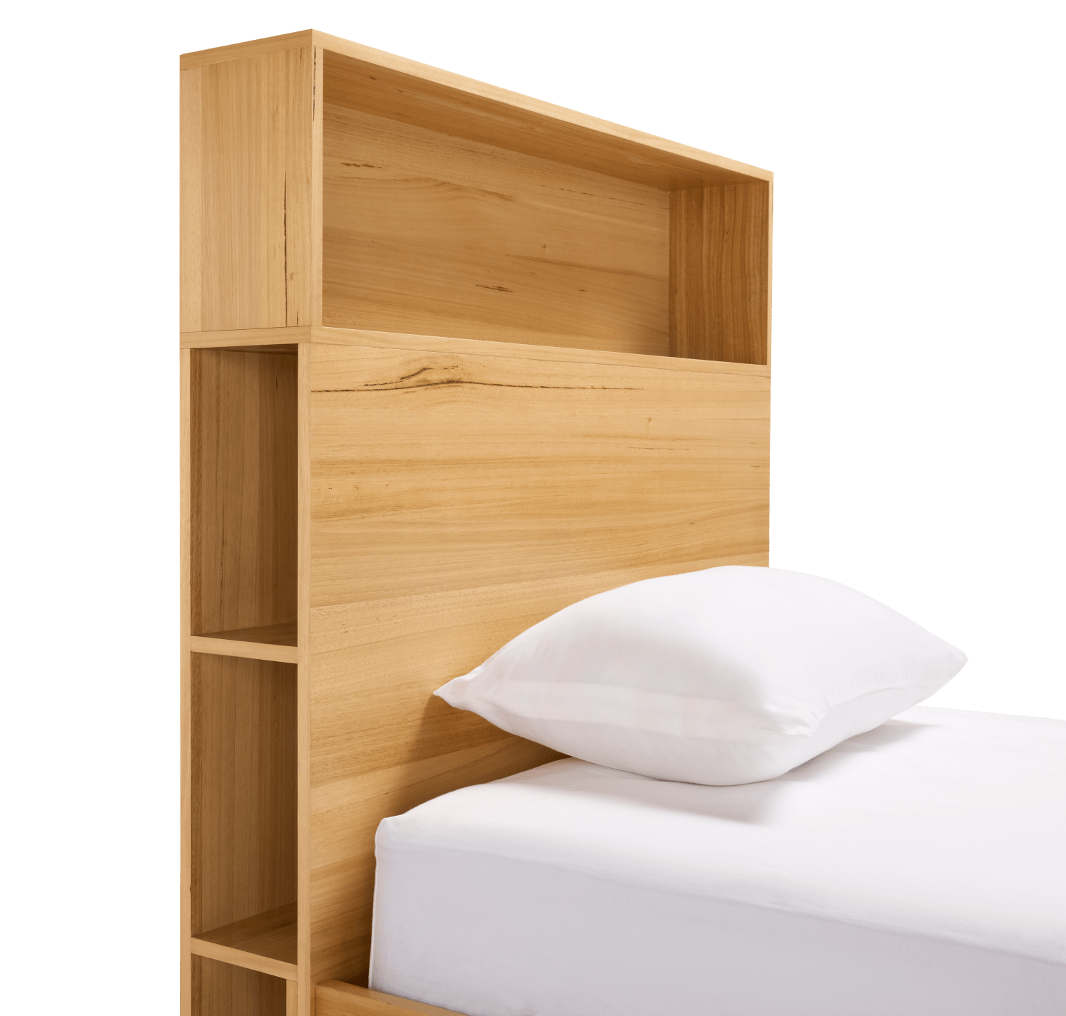 Zappy Storage Bed with Long Under Storage Drawer color Natural