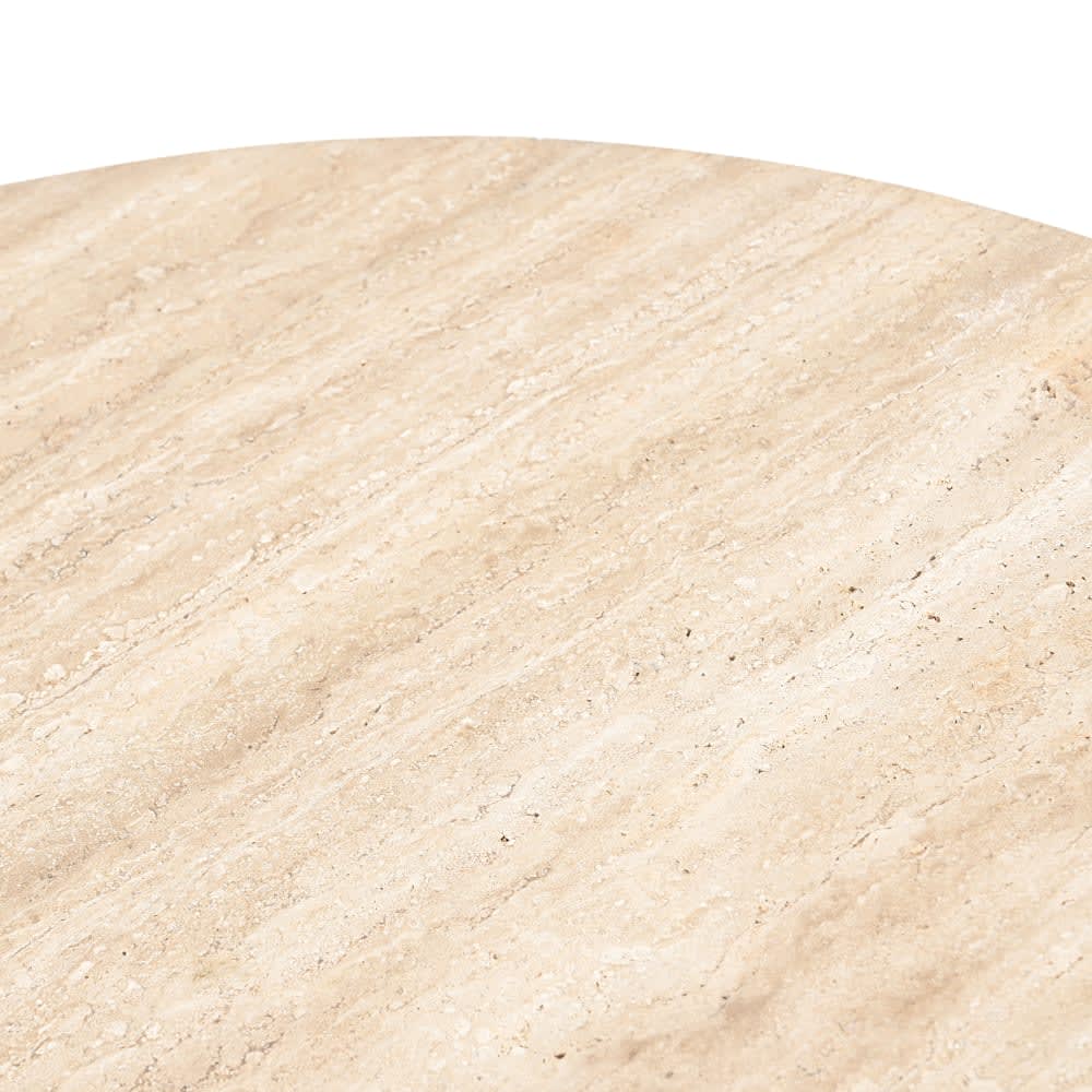 Adara Coffee Table Travertine & Mango Wood color Travertine & Mango