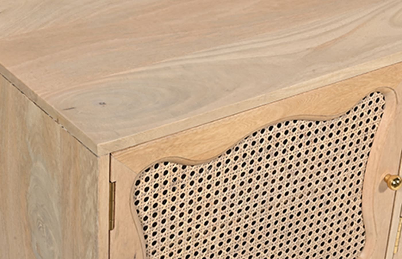 Baxter TV Unit 4 Door color Natural