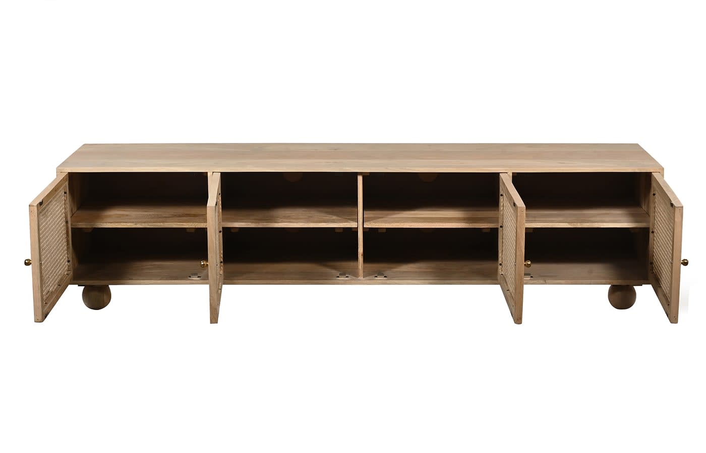 Baxter TV Unit 4 Door color Natural