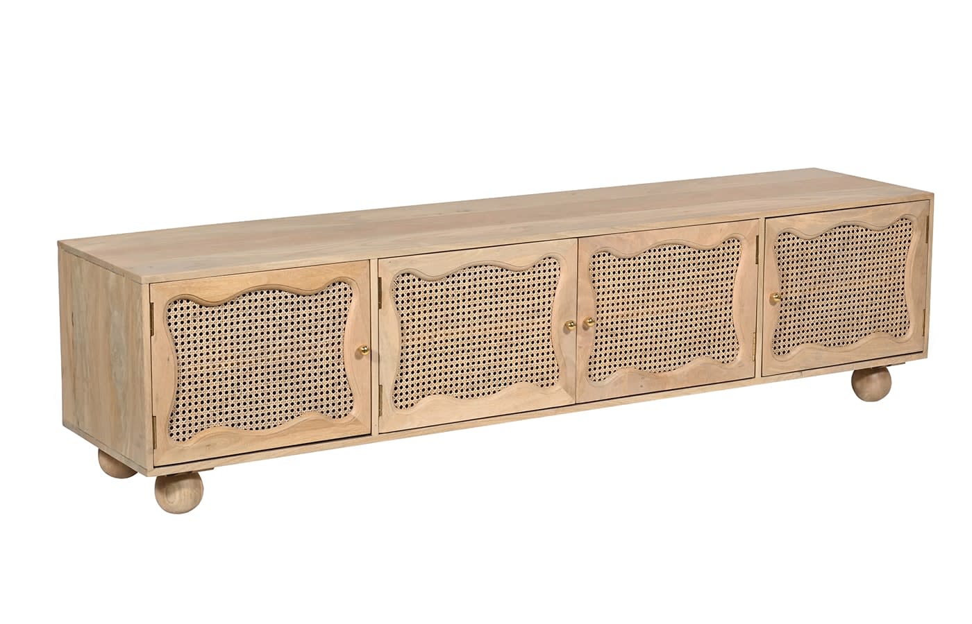 Baxter TV Unit 4 Door color Natural
