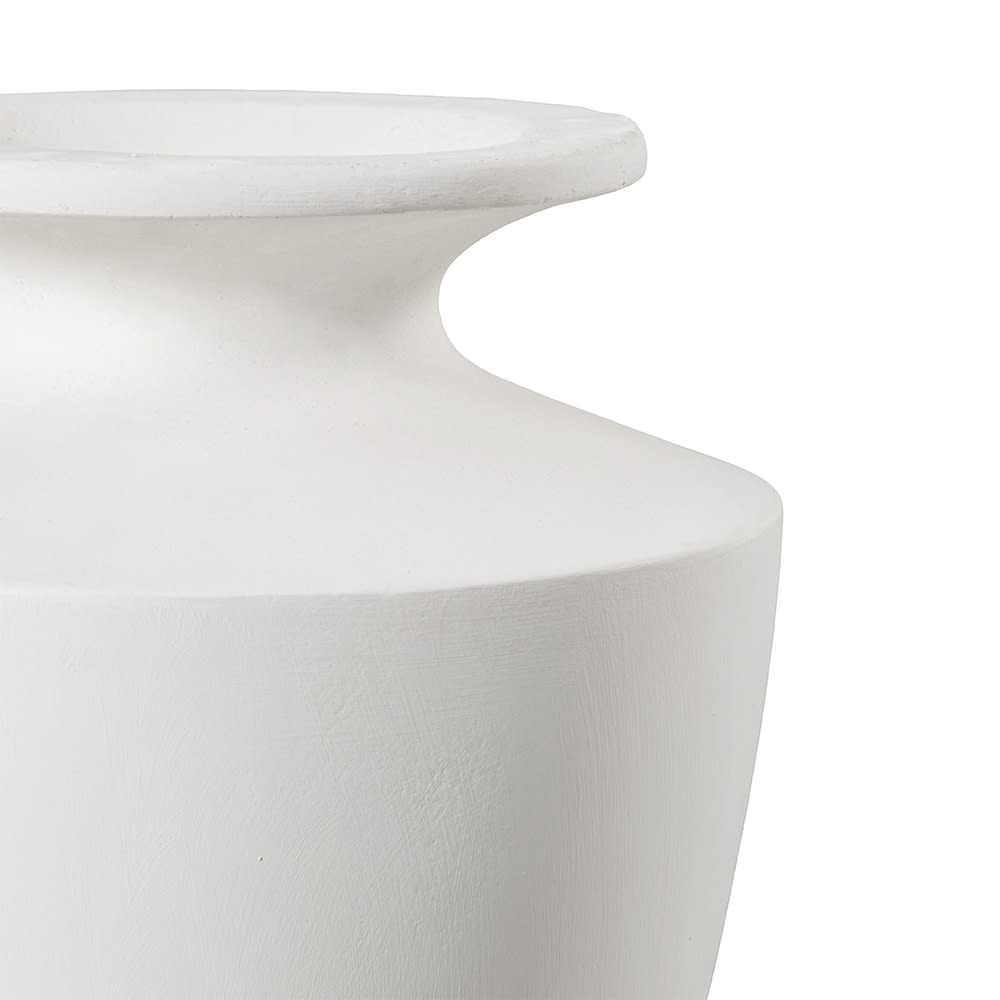 Ursula Concrete Vase White - 41cm color White