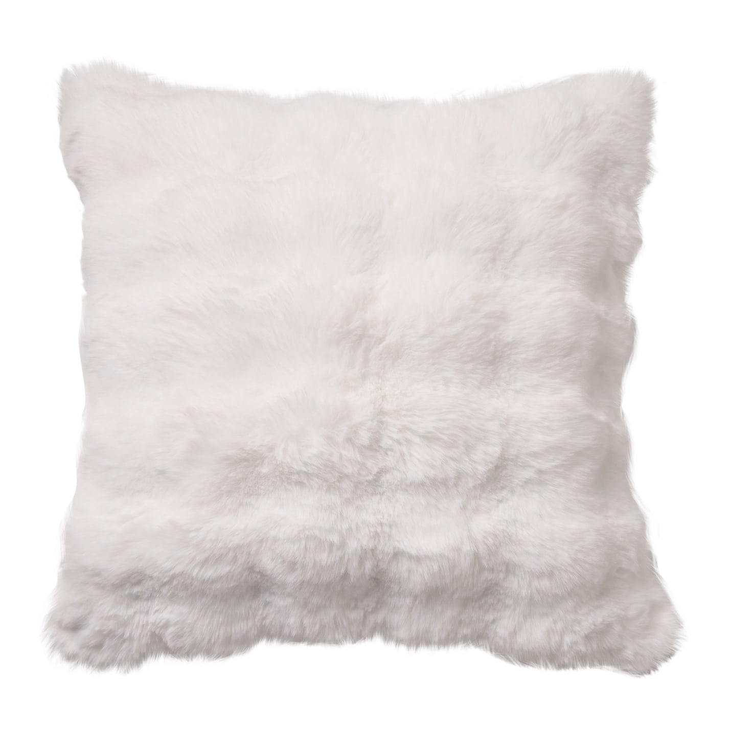 Flurry Fur Cushion White 50 cm x 50 cm color White