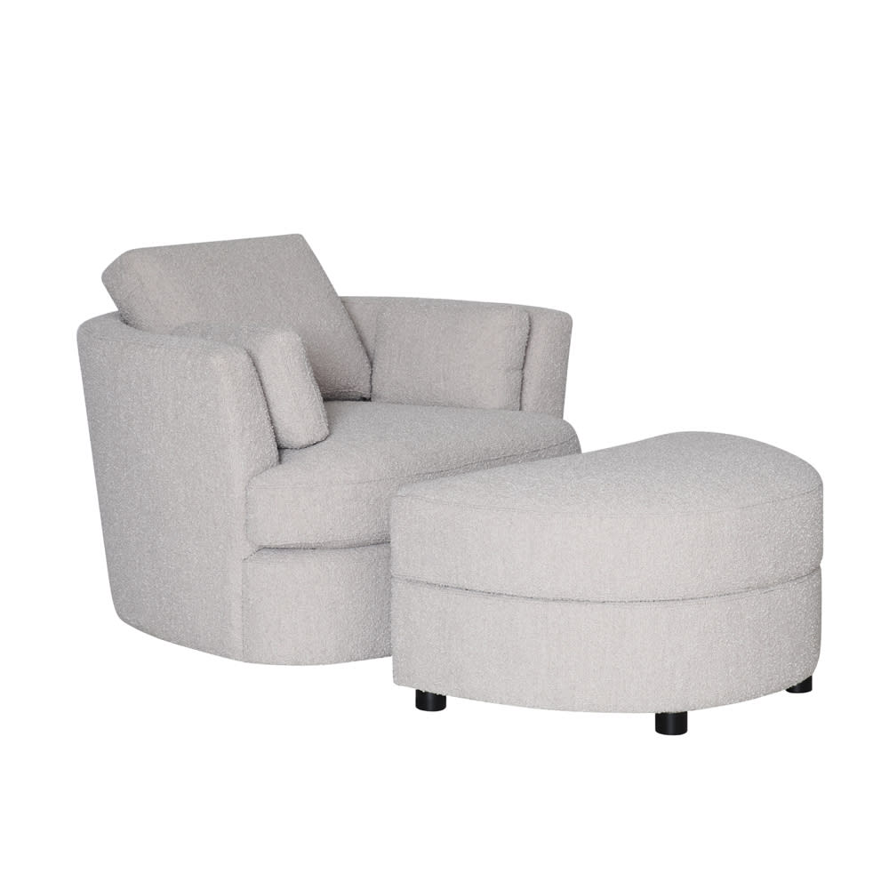 Lax Swivel Chair Boucle Pumice color Boucle Pumice