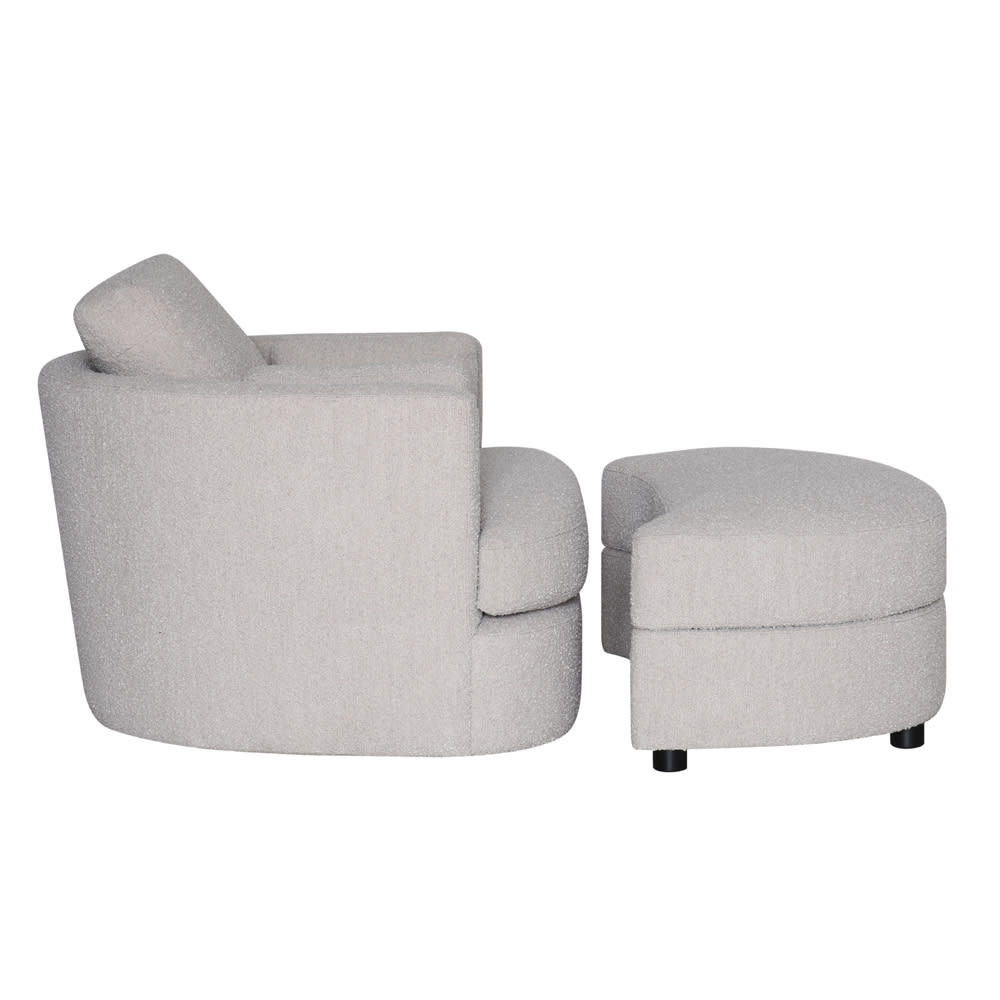 Lax Swivel Chair Boucle Pumice color Boucle Pumice