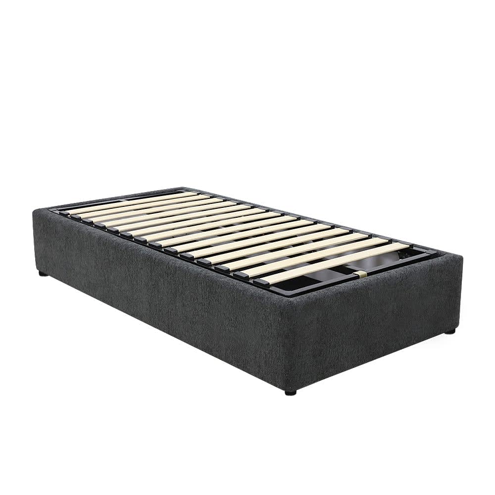 Leo Gas Lift Bed Base California Charcoal King Single color California Charcoal