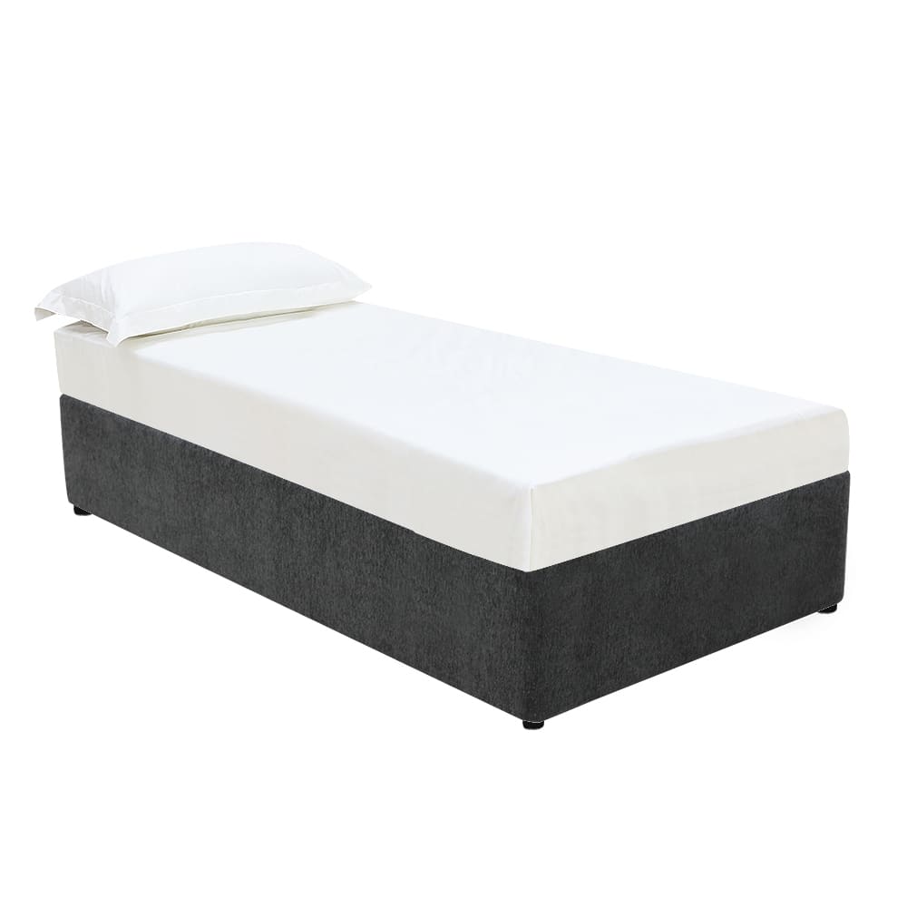 Leo Gas Lift Bed Base California Charcoal King Single color California Charcoal