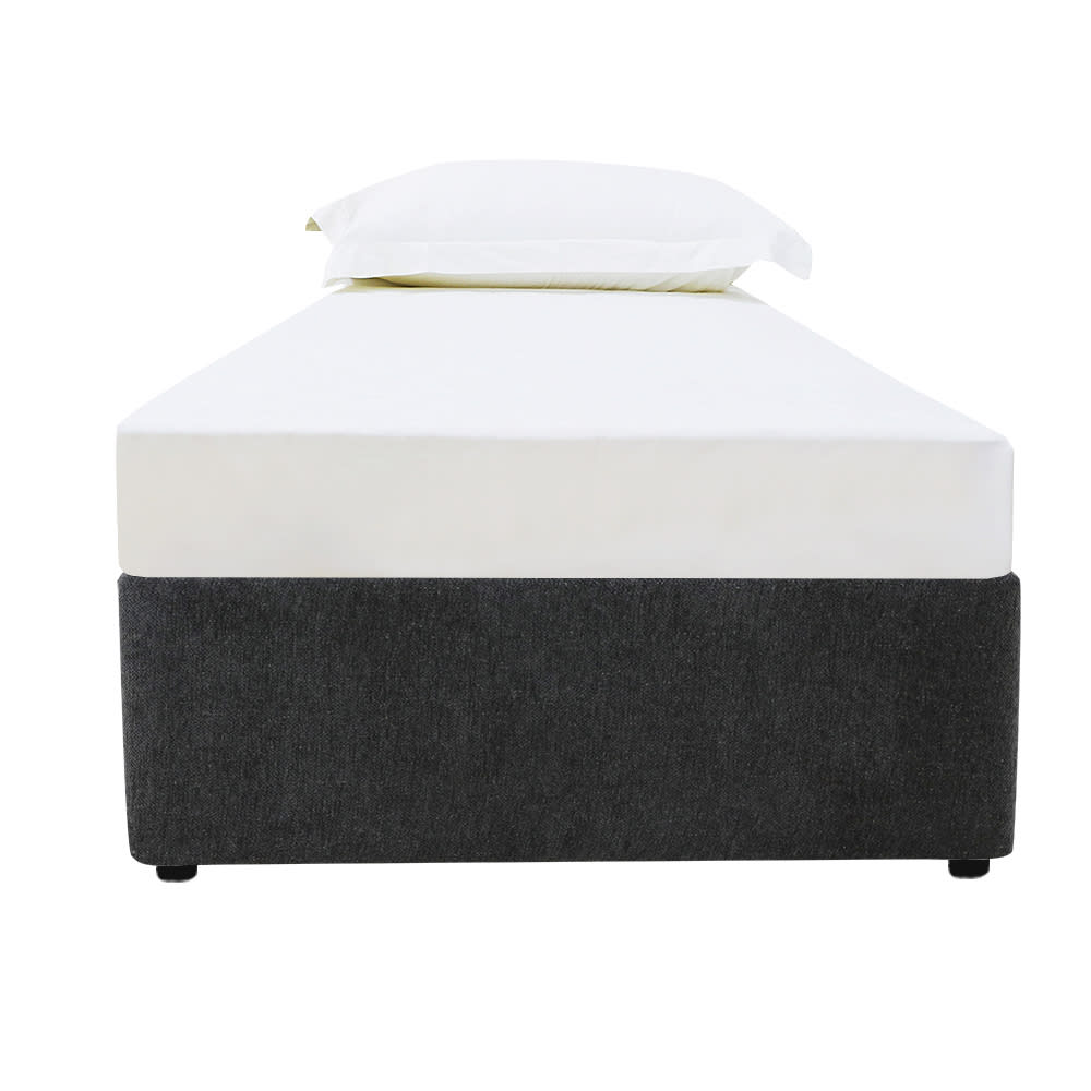 Leo Gas Lift Bed Base California Charcoal King Single color California Charcoal