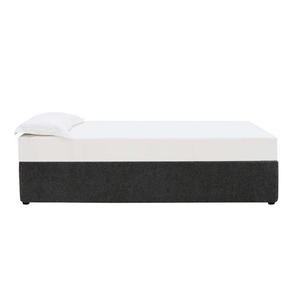 Leo Gas Lift Bed Base California Charcoal King Single color California Charcoal