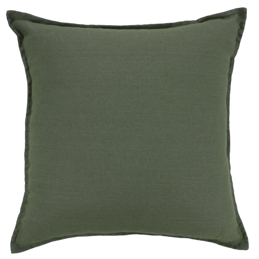 Banse Linen Cushion Grape Leaf - 50cm x 50cm color Grape Leaf
