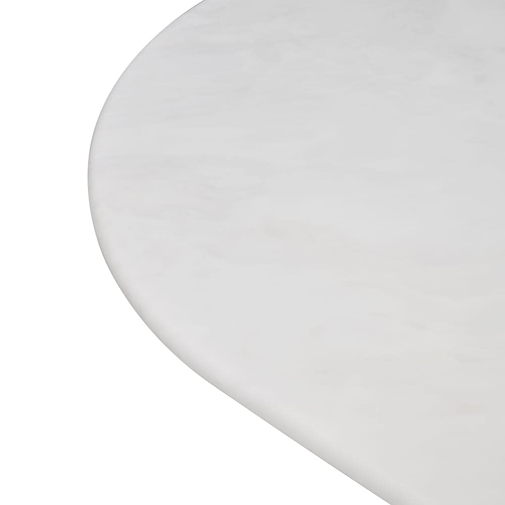 Ares Dining Table Natural & White Marble color Natural