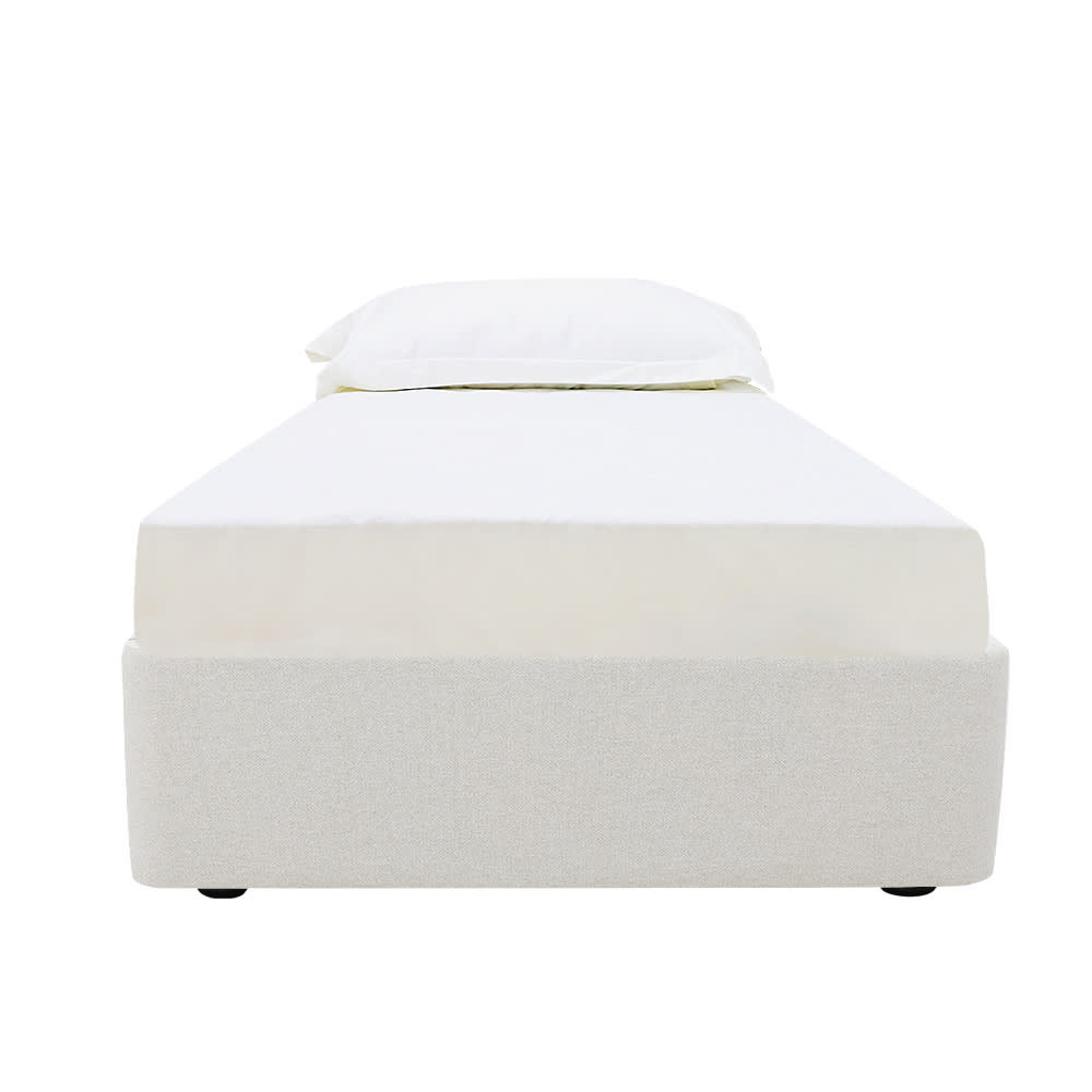 Zenith Kids 1 Drawer Storage Bed Base California Ivory color California Ivory