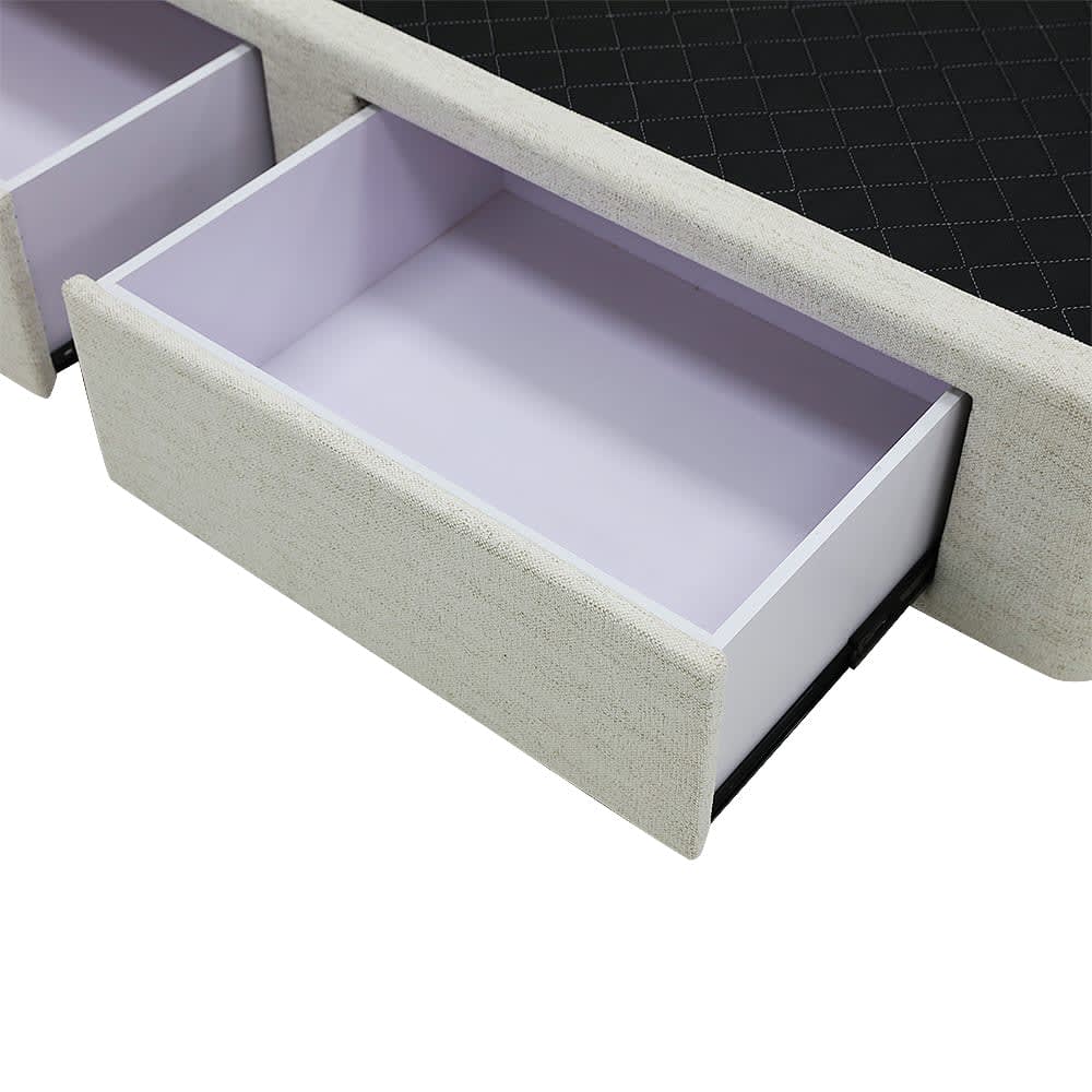 Zenith Storage Drawer Bed Base Avon Mineral color Avon Mineral