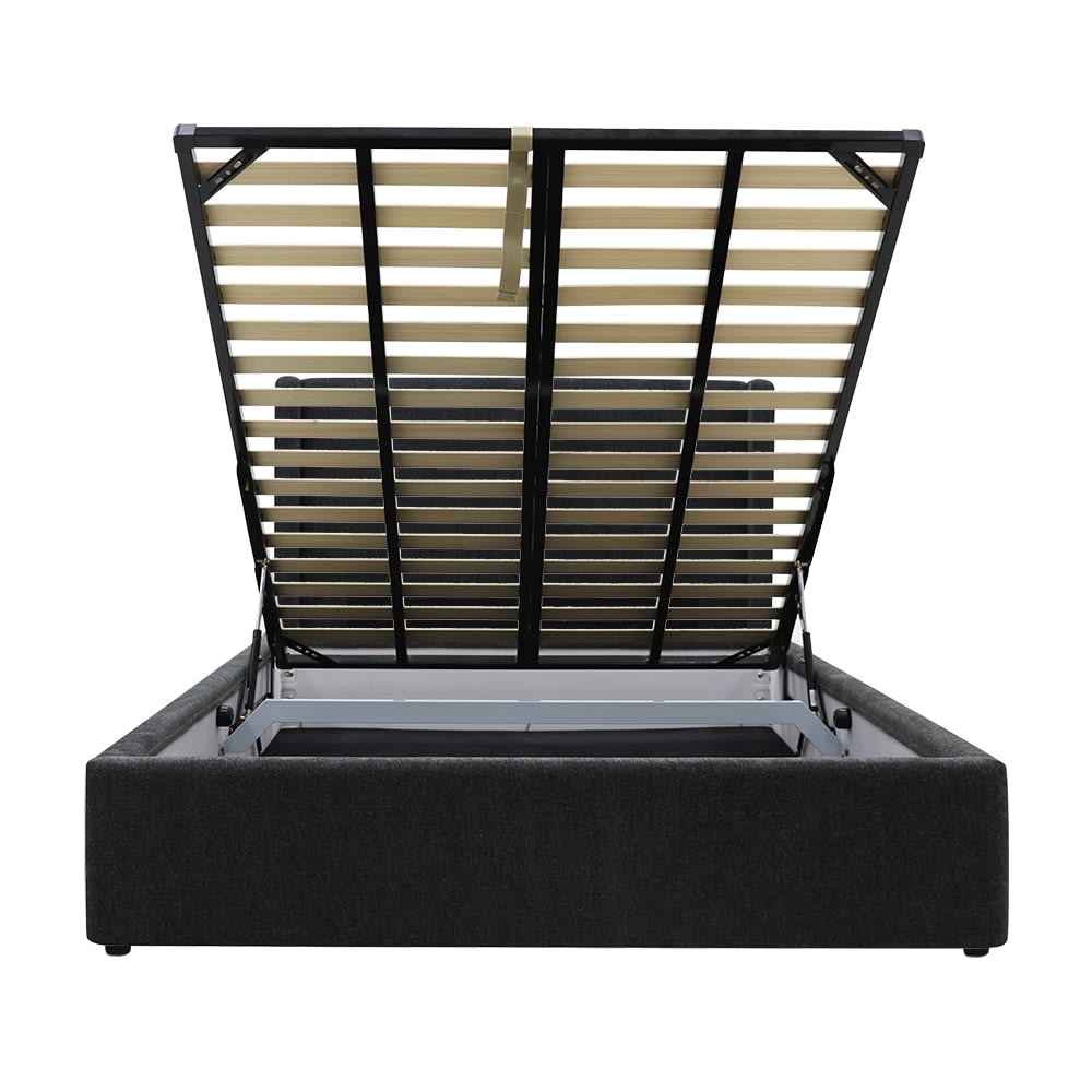 Wing Gas Lift Bed California Charcoal color California Charcoal