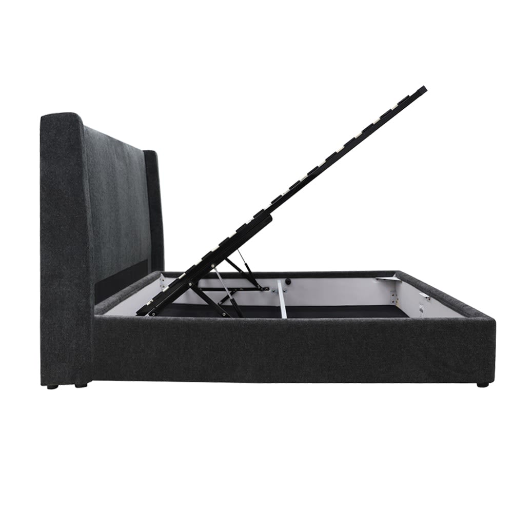 Wing Gas Lift Bed California Charcoal color California Charcoal
