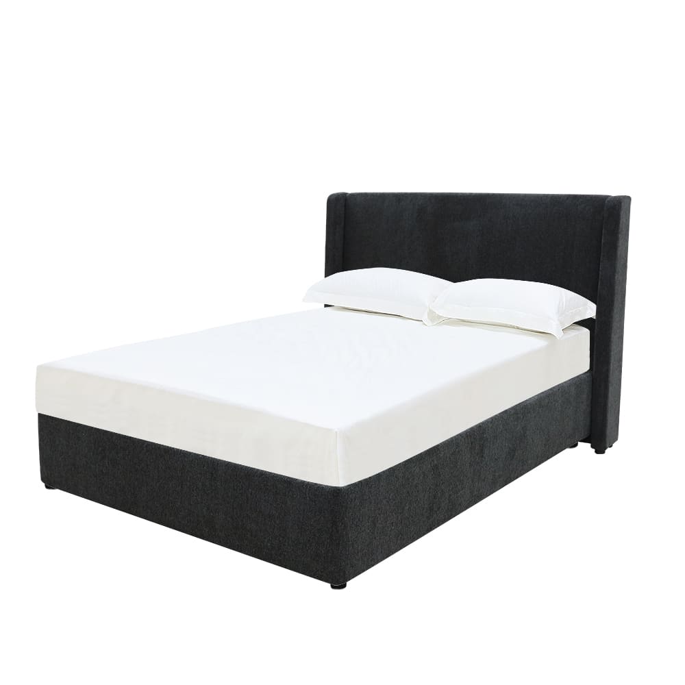 Wing Gas Lift Bed California Charcoal color California Charcoal