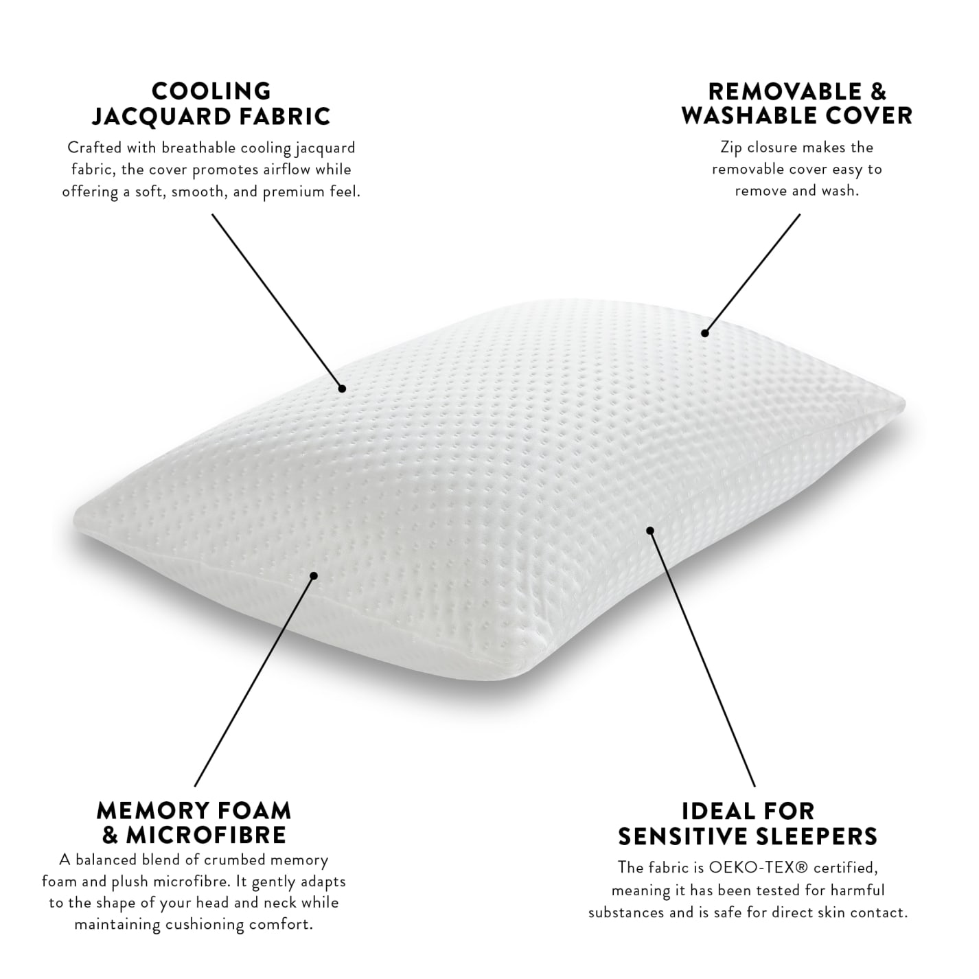 Art & Science Memory Foam Cooling Pillow color 68194202